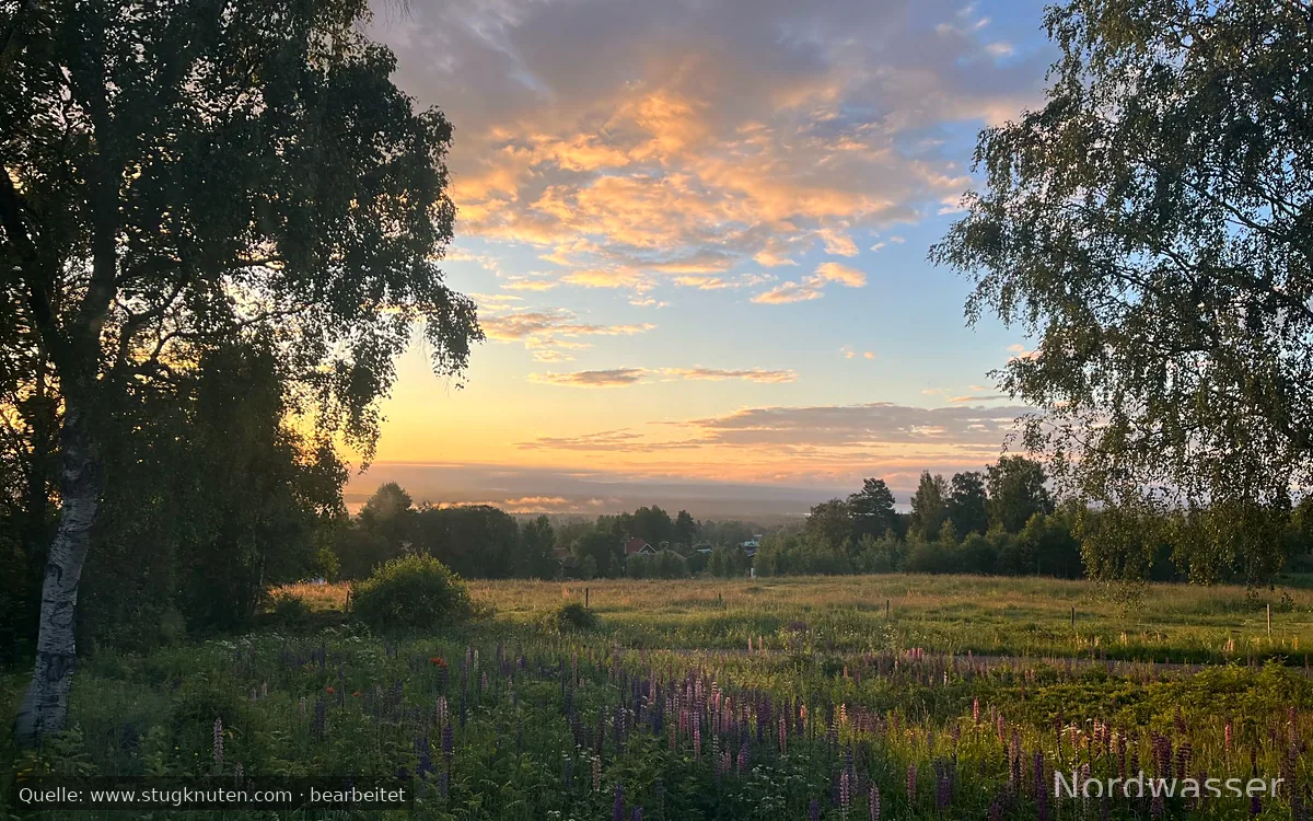 Stuga med vy i fina Skattungbyn