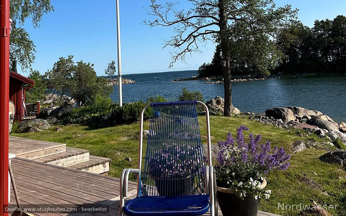 Underbar stuga på egen udde