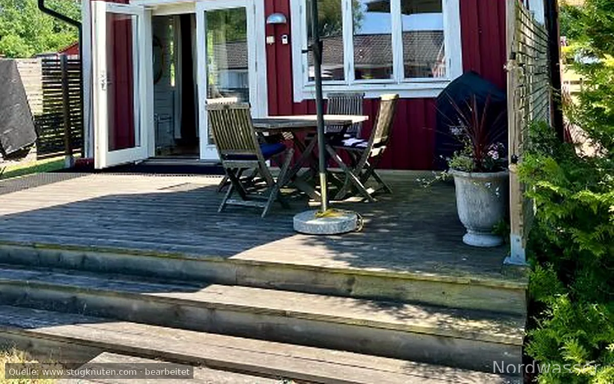 Modern stuga för två, i lugn miljö.