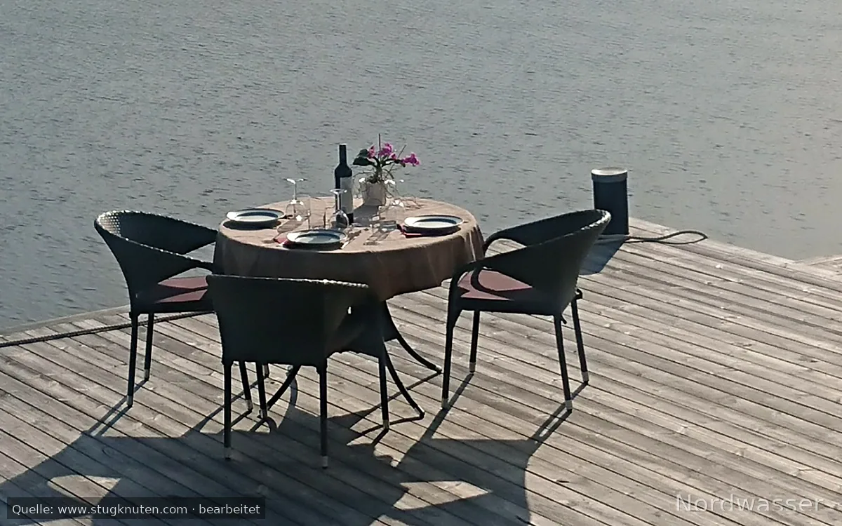 Havet, två meter från - med egen brygga.