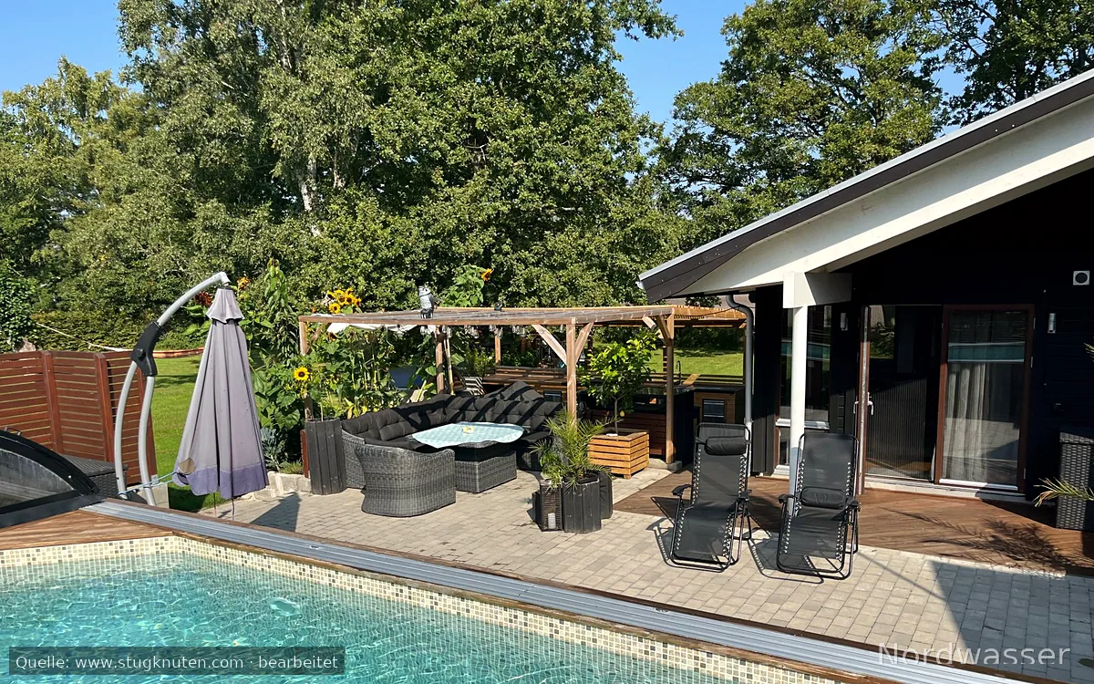 19 bäddar 3 hus inkl Pool/Bastustuga Sandvik Öland