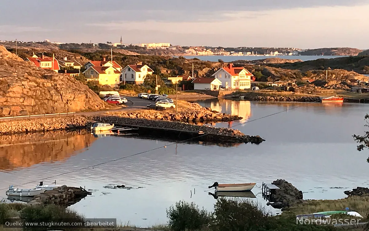 Sjönära hus med vacker havsutsikt