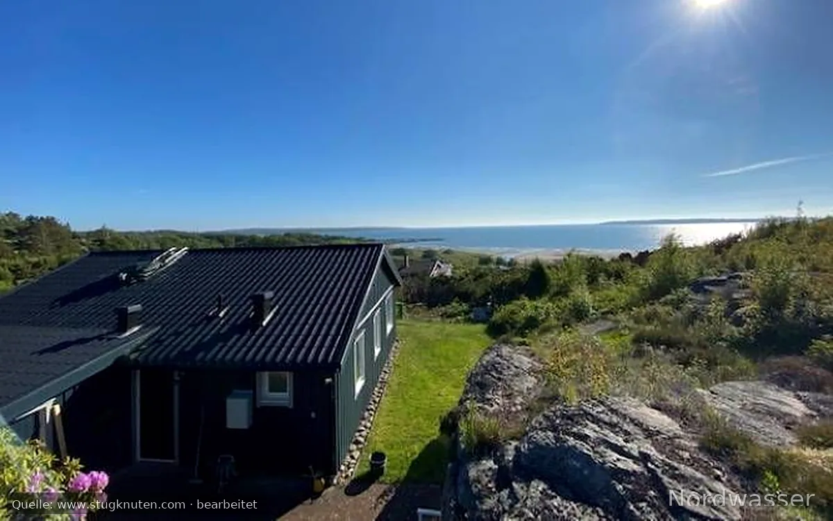Havsnära stuga med fantastisk utsikt