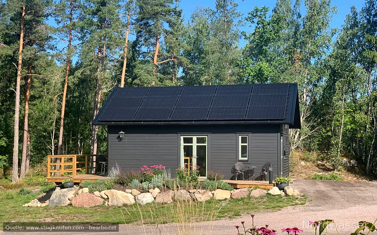 Nybyggt gästhus i fina Lunger!
