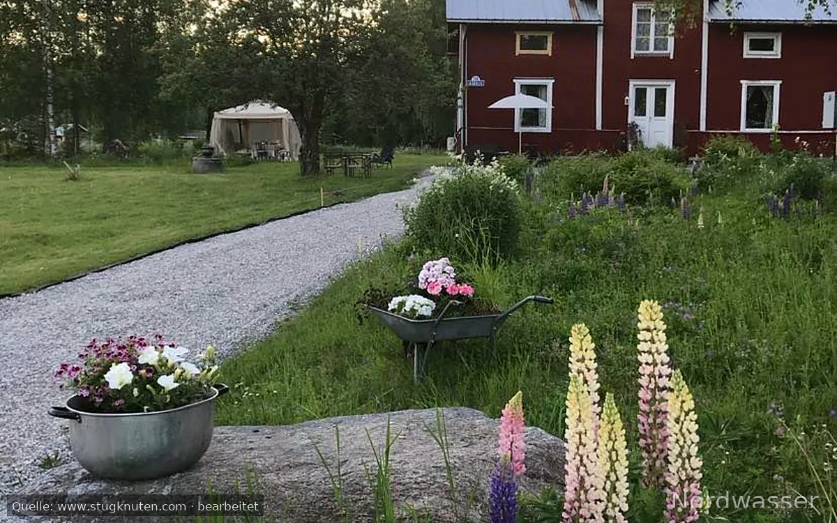 Stuga med plats för stor familj.