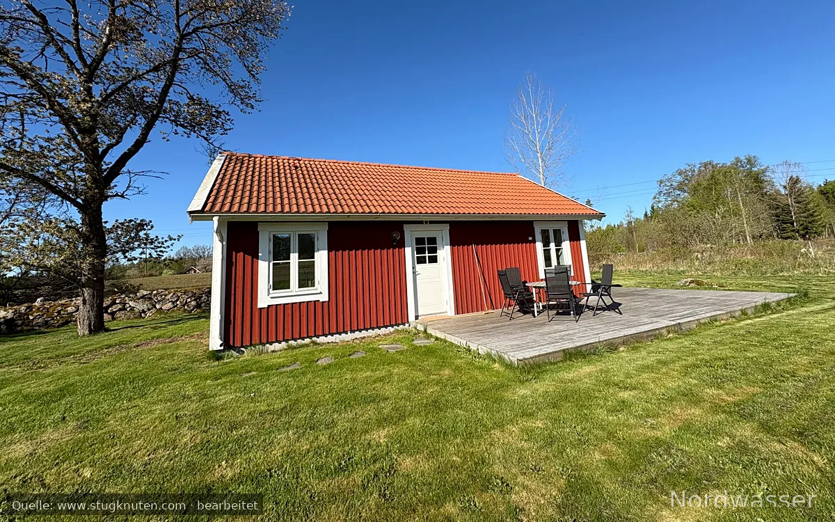 Nybyggd stuga i Småland