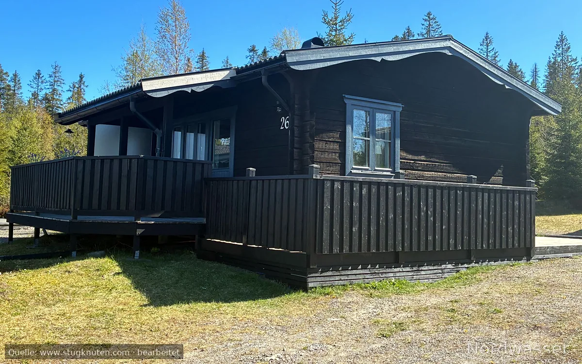 Fin stuga högst upp i Gillersklack stugby