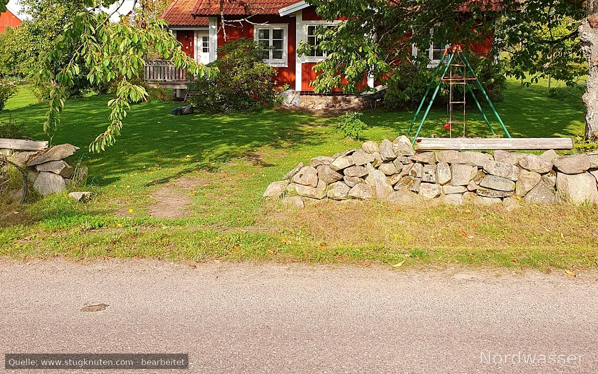 Hus på bondgård mitt i glasriket