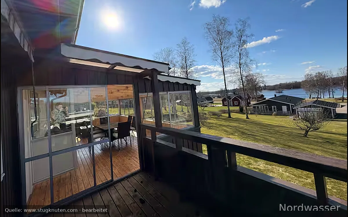 Fritidshus i Småland i byn Bolmen med Sjöutsikt