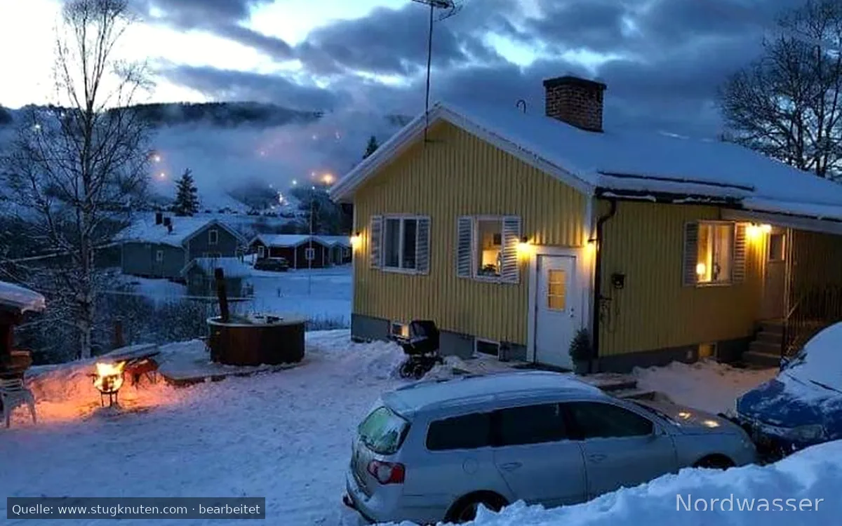 Stuga i branäs