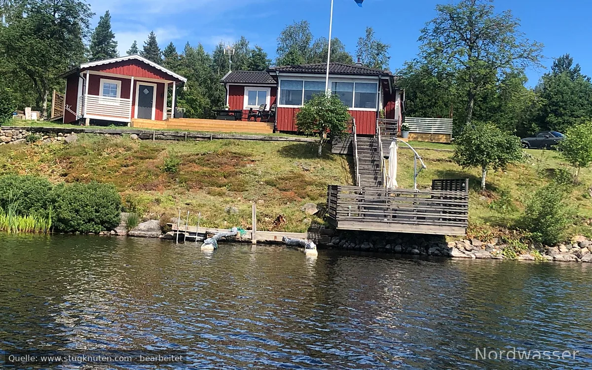 Stuga med sjötomt mitt i Småland