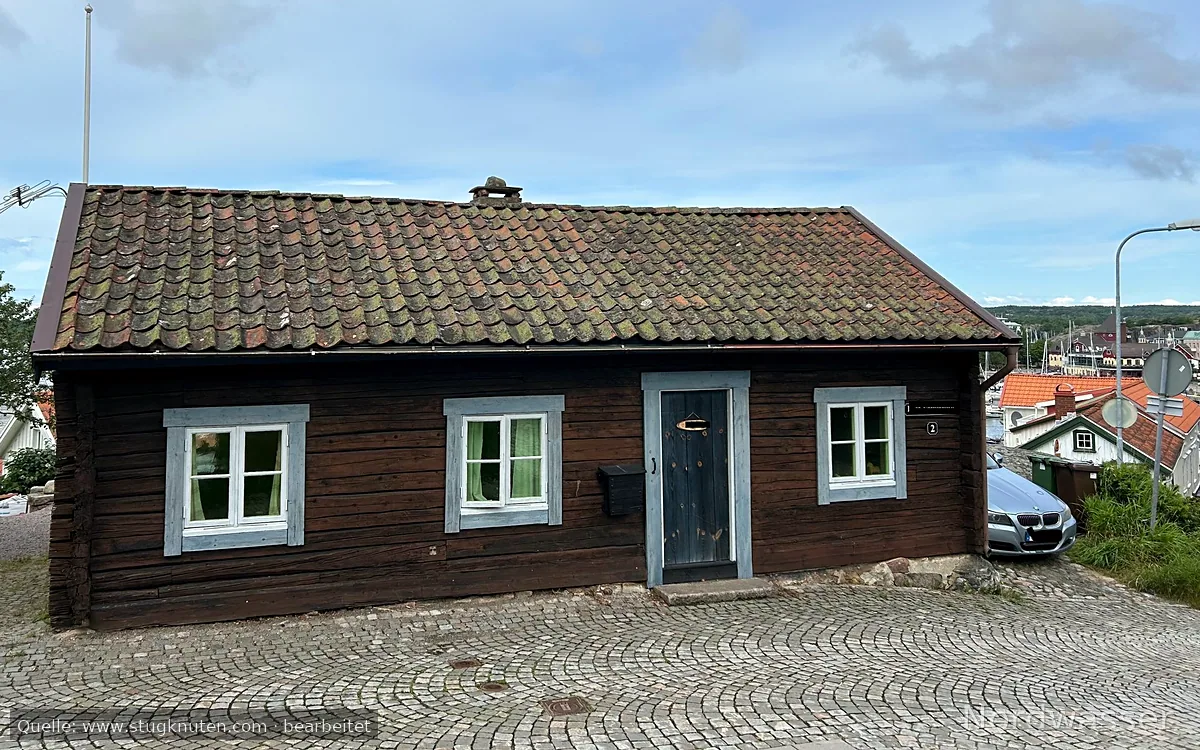 Stuga med havsutsikt