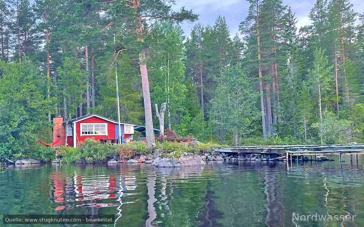 Mysig stuga med sjötomt