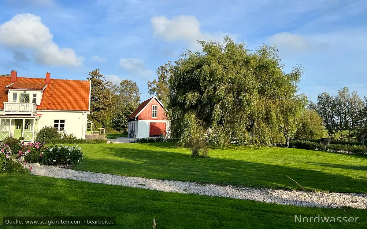Nyinrett gästhus nära havet i Hamra, Gotland