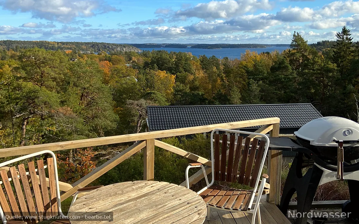 Idyllisk Skärgårdsstuga med milsvid havsutsikt