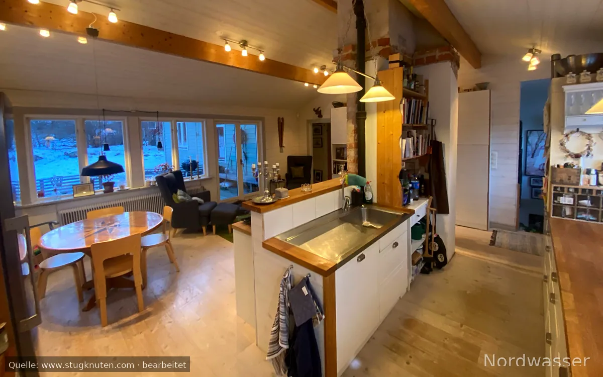 Charmigt hus vid Dreviken