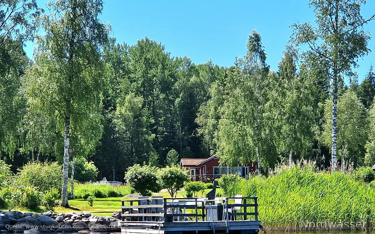 Fritidshus vid sjön Alkvettern