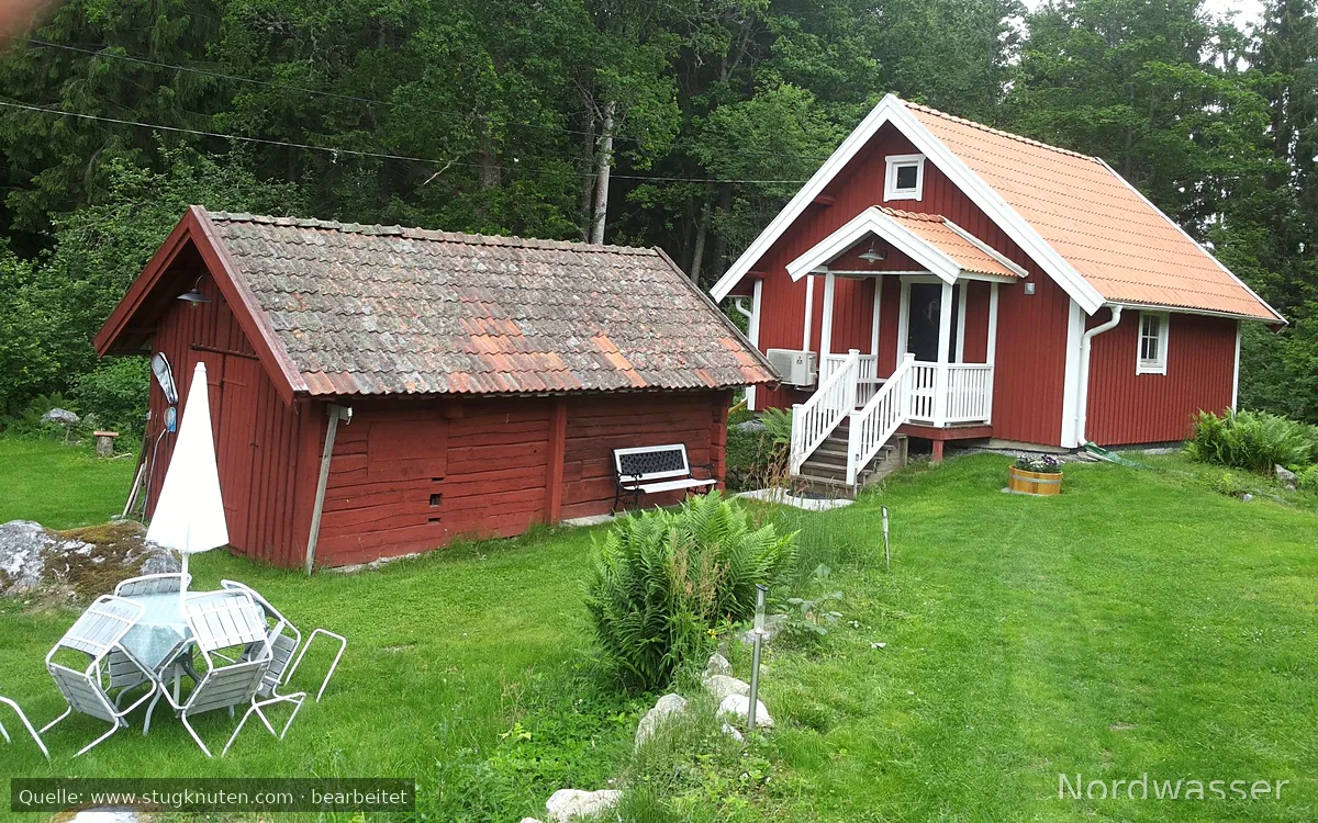 Fin stuga med modern standard Gäddeholm