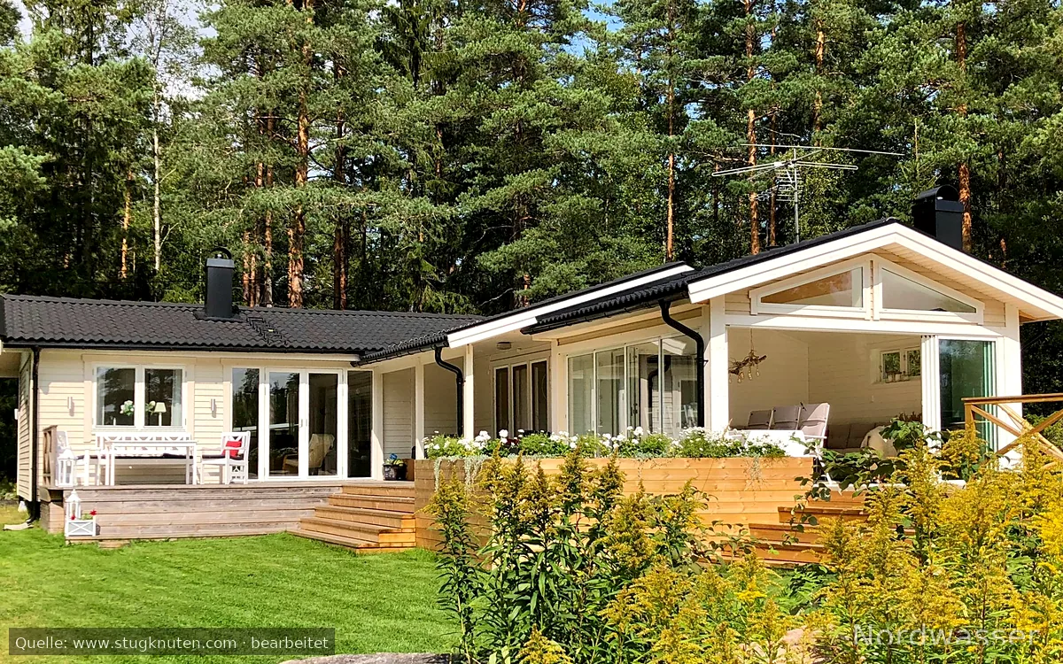 Hus för sommar- och vinterboende med nära sjöläge
