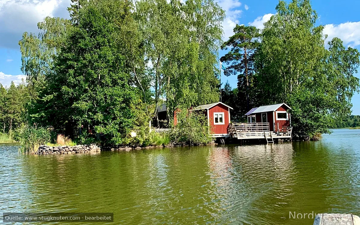 Drömmen om Stuga på egen ö i sjö nära Stockholm