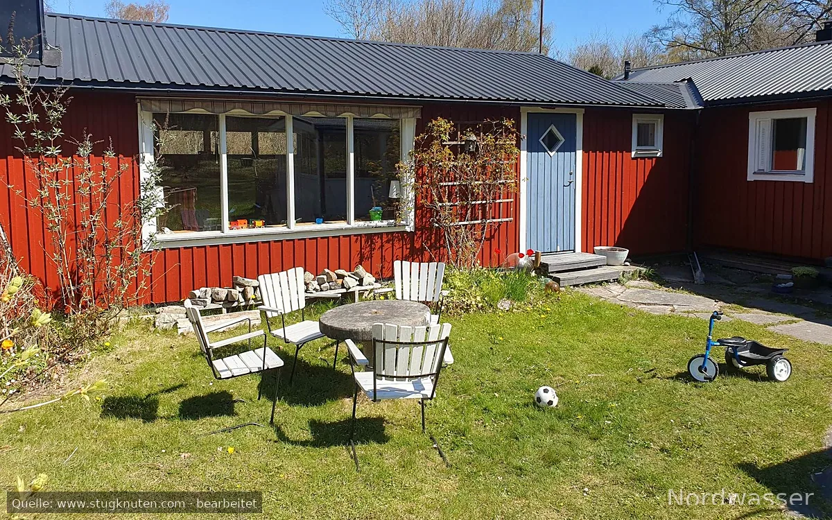 Mysig stuga på Sudret, 5 min från stranden