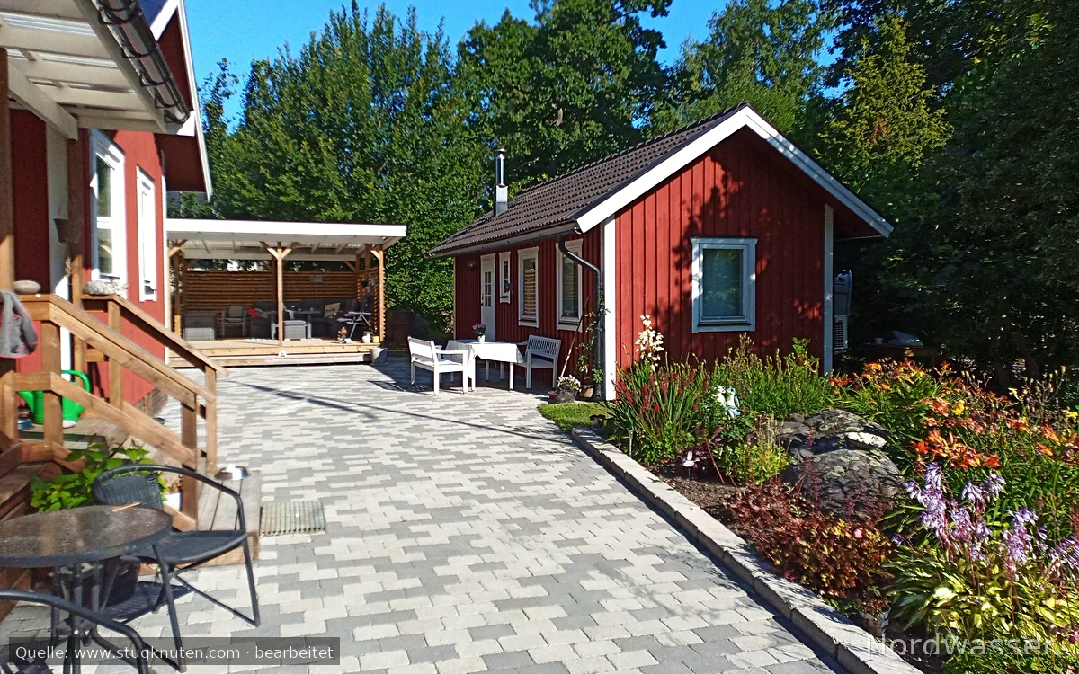 Litet gästhus vid Mälaren