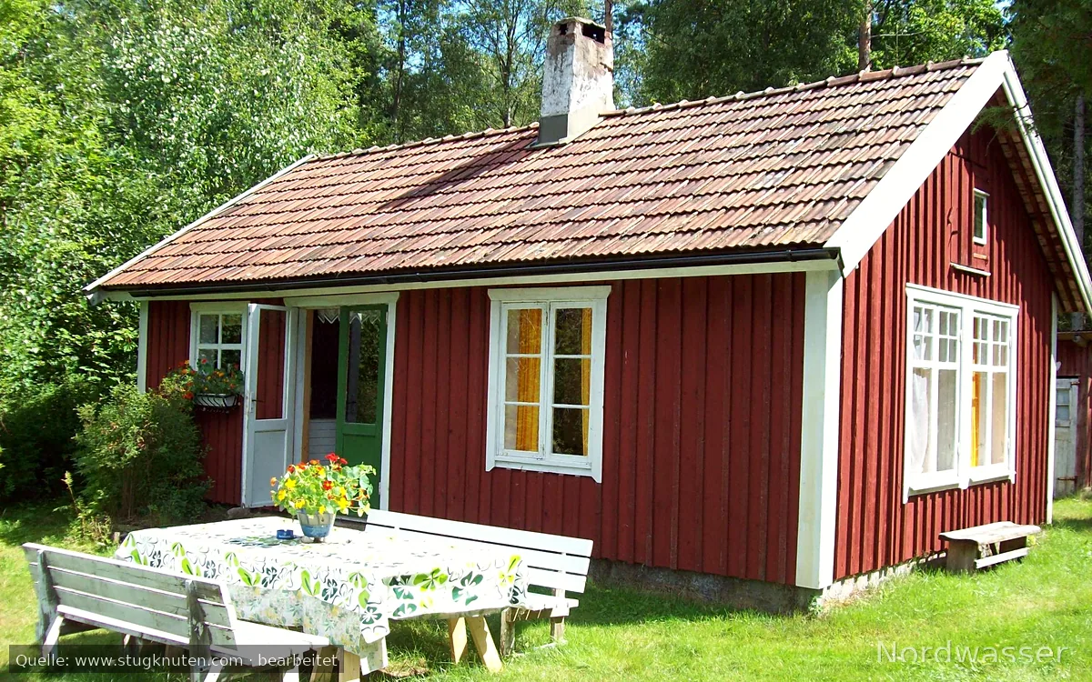 Charmig liten stuga nära sjön Bolmen!