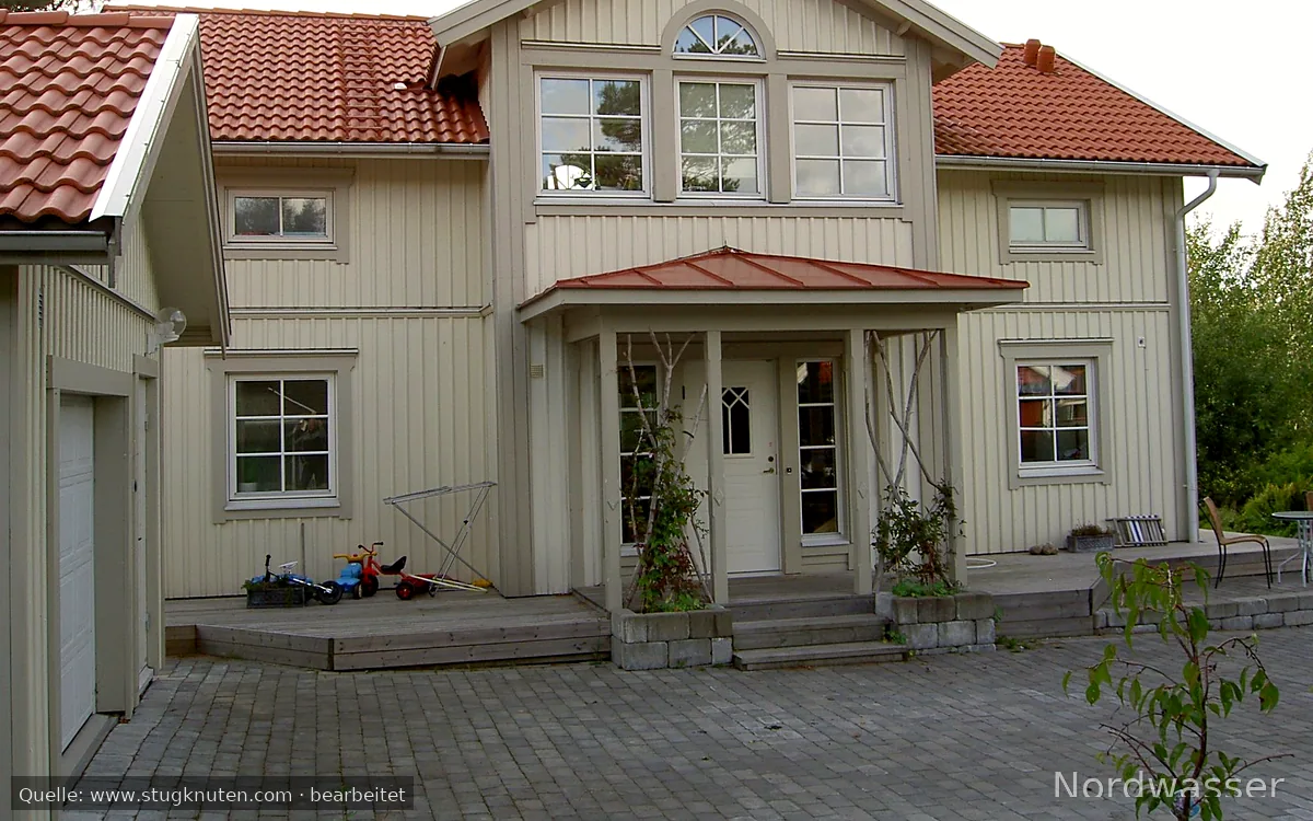 Hus i utkanten av Göteborg nära kusten och skogar